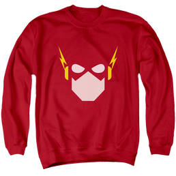 Flash, The Flash Head - Men's Crewneck Sweatshirt Men's Crewneck Sweatshirt The Flash   