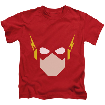 Red kid's t-shirt for ages 4 to 7 with Flash Head graphic