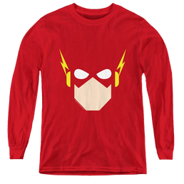 Flash, The Flash Head - Youth Long Sleeve T-Shirt Youth Long Sleeve T-Shirt The Flash   