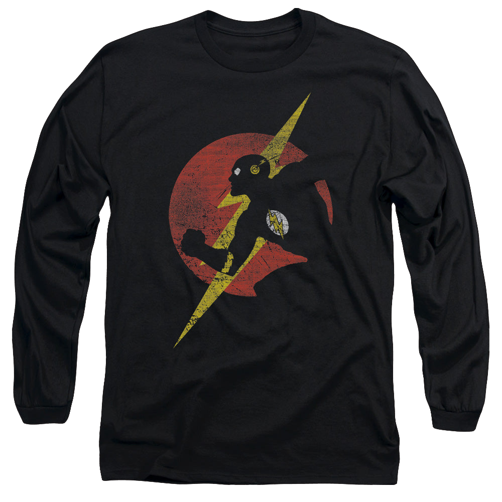 Flash, The Flash Symbol Knockout - Men's Long Sleeve T-Shirt Men's Long Sleeve T-Shirt The Flash   