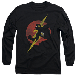 Flash, The Flash Symbol Knockout - Men's Long Sleeve T-Shirt Men's Long Sleeve T-Shirt The Flash   