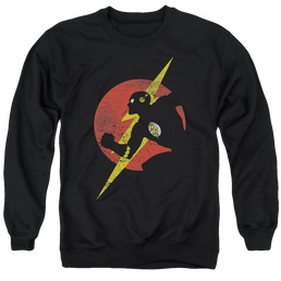 Flash, The Flash Symbol Knockout - Men's Crewneck Sweatshirt Men's Crewneck Sweatshirt The Flash   