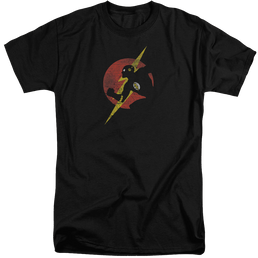 Flash, The Flash Symbol Knockout - Men's Tall Fit T-Shirt Men's Tall Fit T-Shirt The Flash   