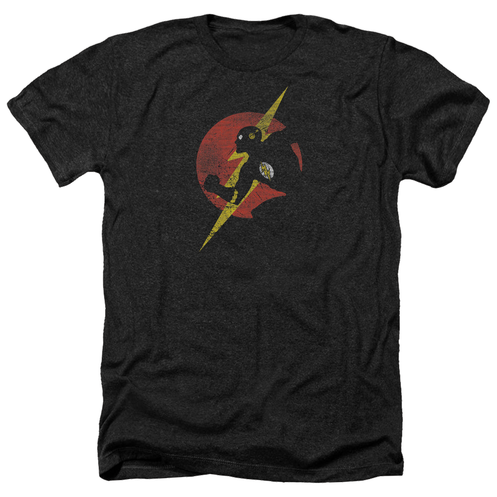 Flash, The Flash Symbol Knockout - Men's Heather T-Shirt Men's Heather T-Shirt The Flash   