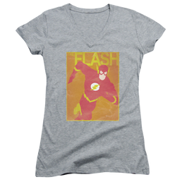 Flash, The Simple Flash Poster - Juniors V-Neck T-Shirt Juniors V-Neck T-Shirt The Flash   