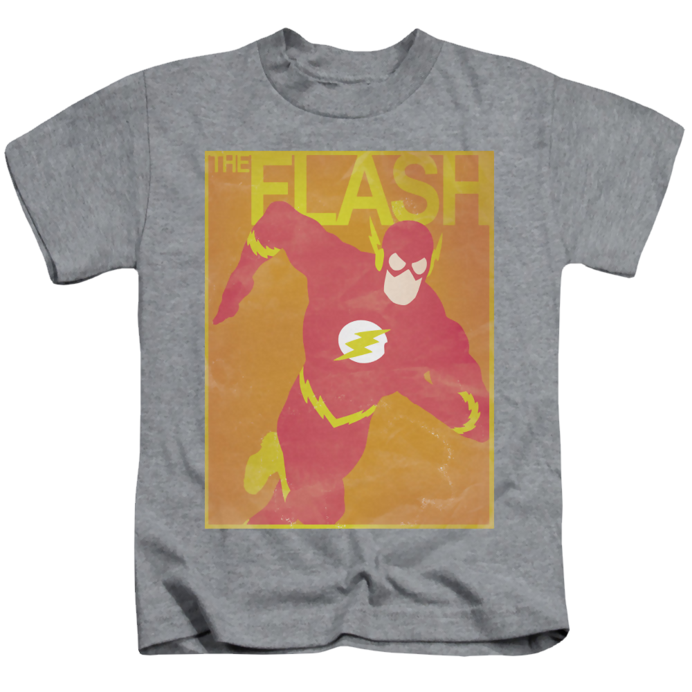 Flash, The Simple Flash Poster - Kid's T-Shirt Kid's T-Shirt (Ages 4-7) The Flash   