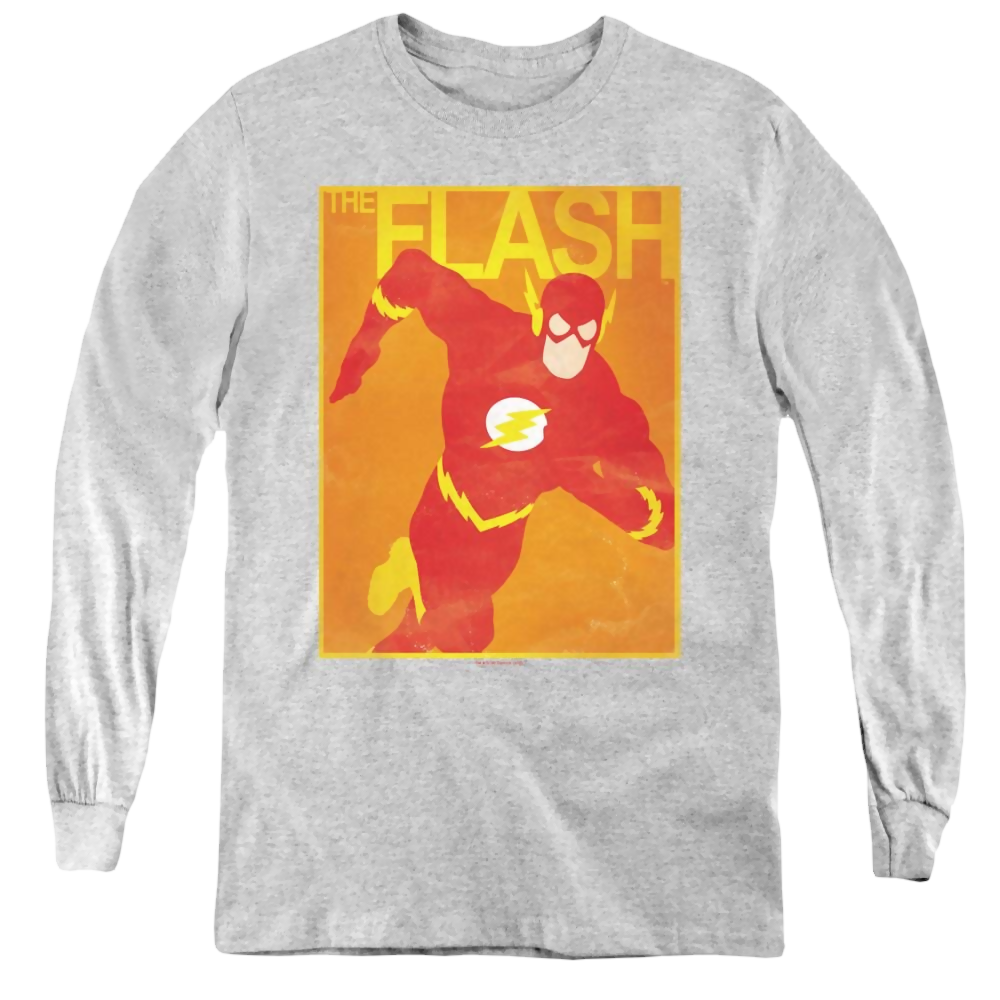 Flash, The Simple Flash Poster - Youth Long Sleeve T-Shirt Youth Long Sleeve T-Shirt The Flash   