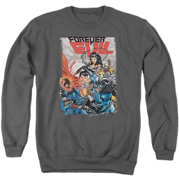 Justice League Crime Syndicate Men's Crewneck Sweatshirt Men's Crewneck Sweatshirt Justice League   
