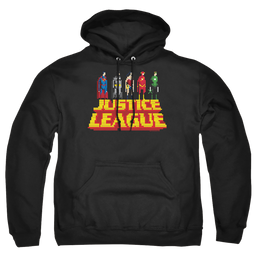 Justice League Standing Above Pullover Hoodie Pullover Hoodie Justice League   