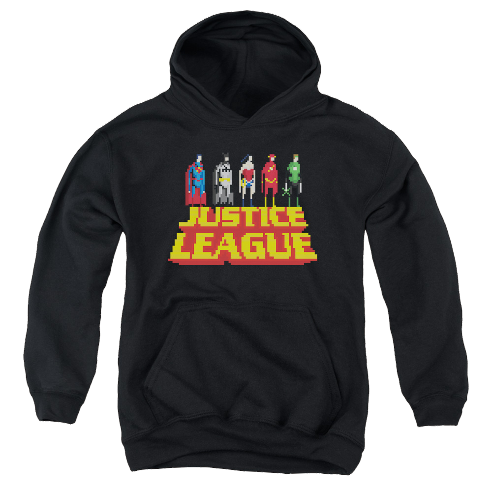 Justice League Standing Above - Youth Hoodie Youth Hoodie (Ages 8-12) Justice League   