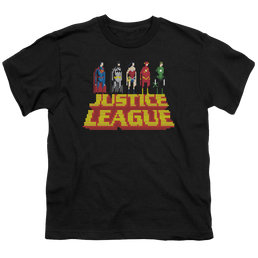 Justice League Standing Above - Youth T-Shirt Youth T-Shirt (Ages 8-12) Justice League   