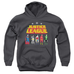 Justice League Standing Below - Youth Hoodie Youth Hoodie (Ages 8-12) Justice League   