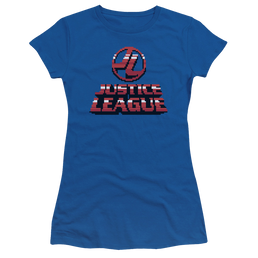 Justice League 8 Bit Jla Juniors T-Shirt Juniors T-Shirt Justice League   