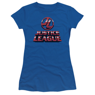 Royal juniors t-shirt with Justice League 8 Bit Jla graphic