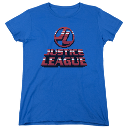 Justice League 8 Bit Jla Women's T-Shirt Women's T-Shirt Justice League   