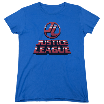 Royal women's t-shirt with Justice League 8 Bit Jla graphic