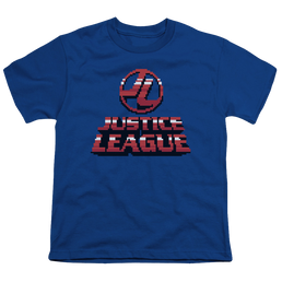 Justice League 8 Bit Jla - Youth T-Shirt Youth T-Shirt (Ages 8-12) Justice League   