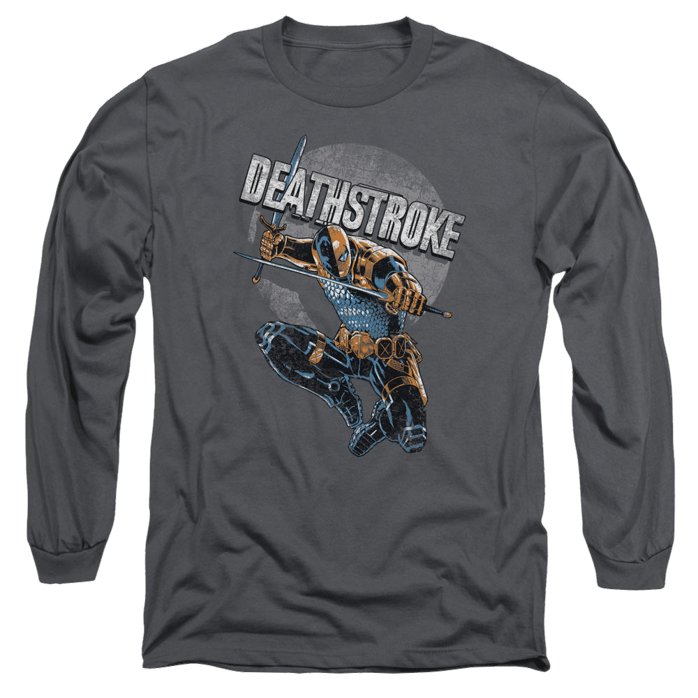 Deathstroke Deathstroke Retro - Men's Long Sleeve T-Shirt Men's Long Sleeve T-Shirt Deathstroke   
