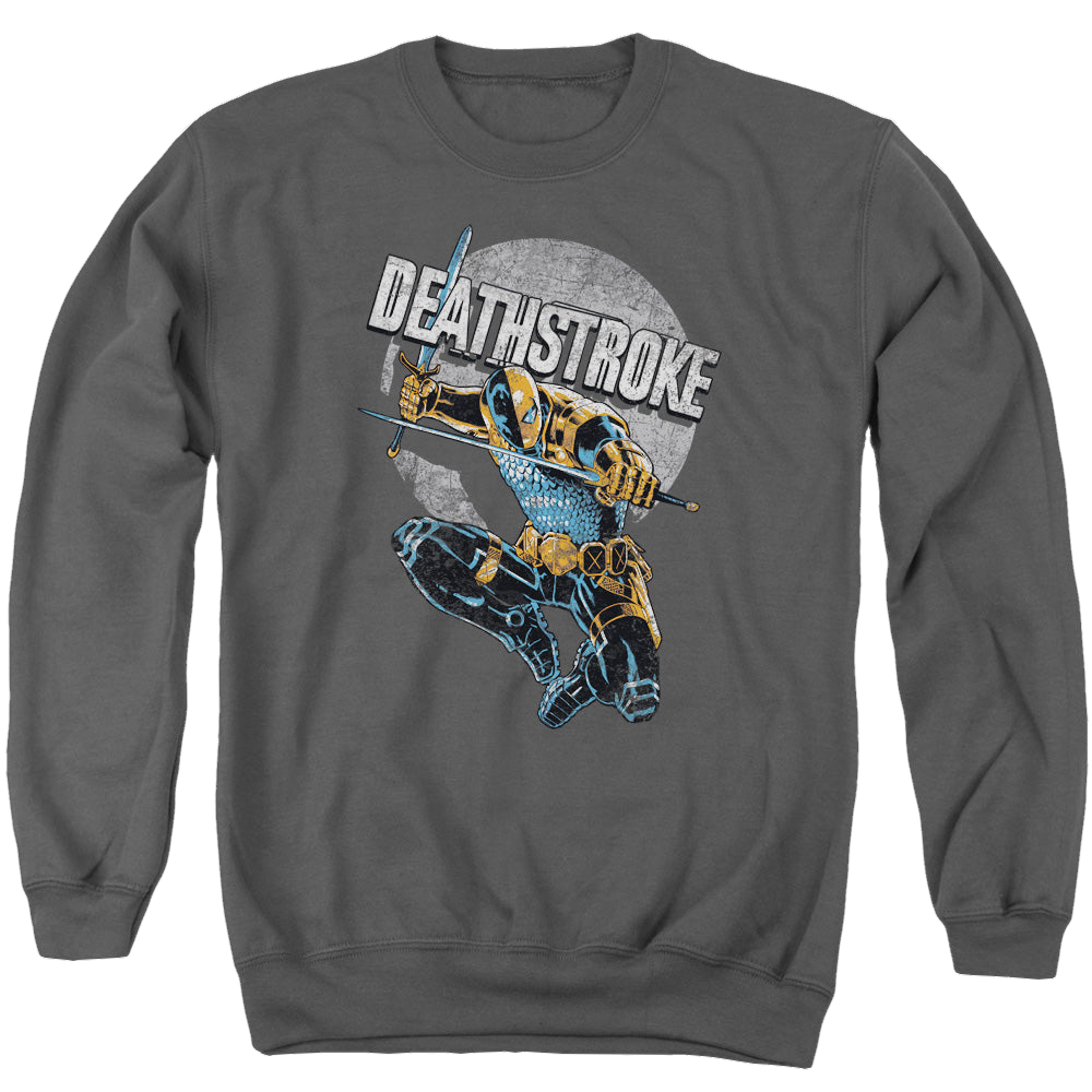 Deathstroke Deathstroke Retro - Men's Crewneck Sweatshirt Men's Crewneck Sweatshirt Deathstroke   