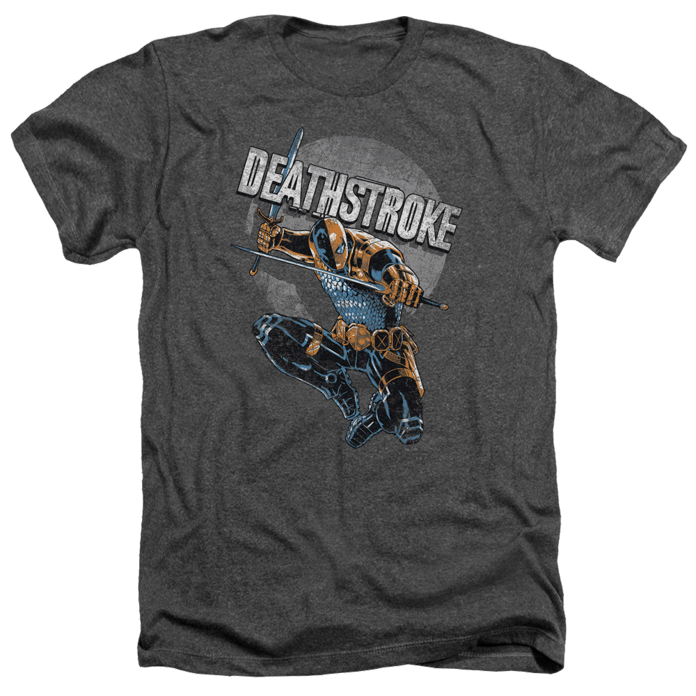 Deathstroke Deathstroke Retro - Men's Heather T-Shirt Men's Heather T-Shirt Deathstroke   