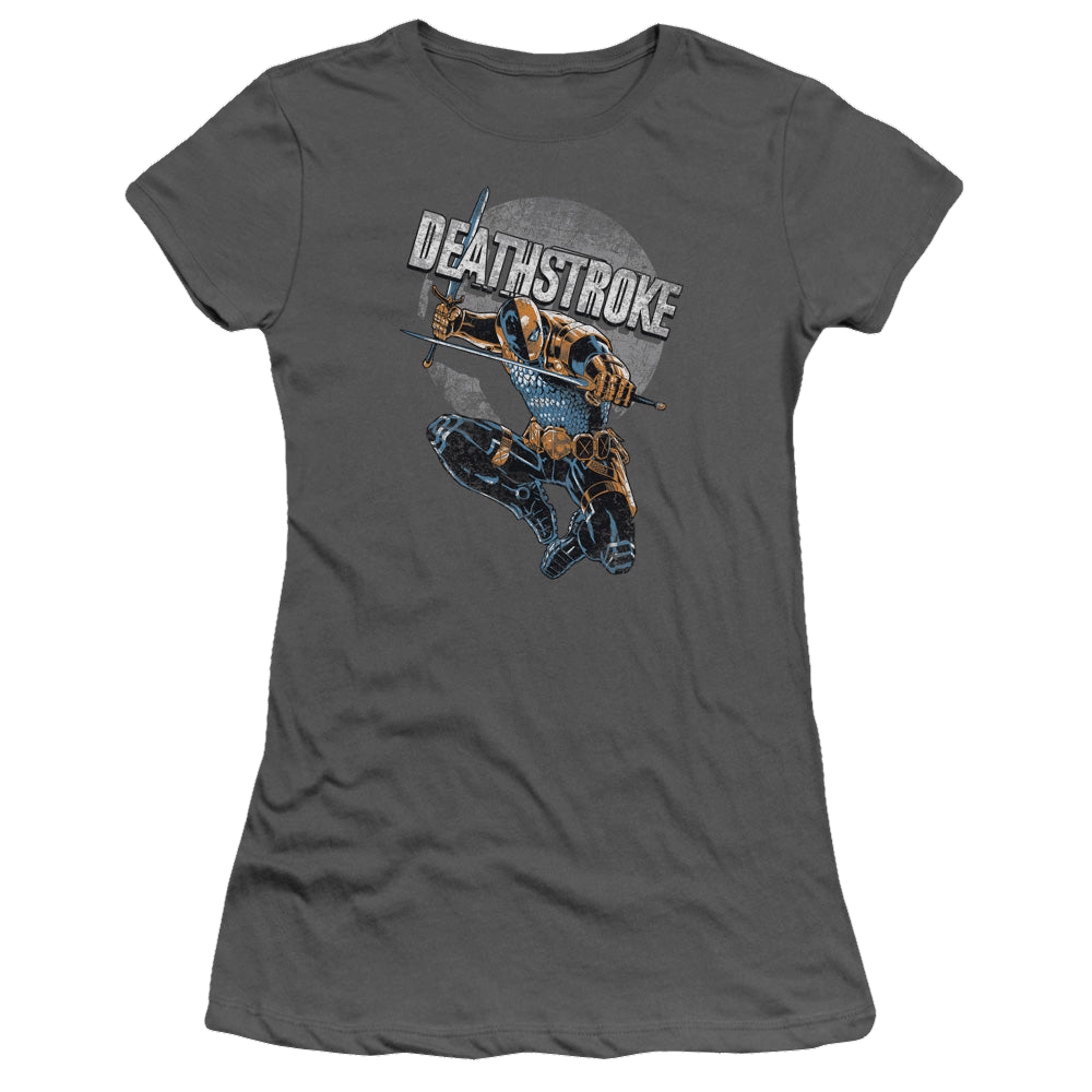Deathstroke Deathstroke Retro - Juniors T-Shirt Juniors T-Shirt Deathstroke   
