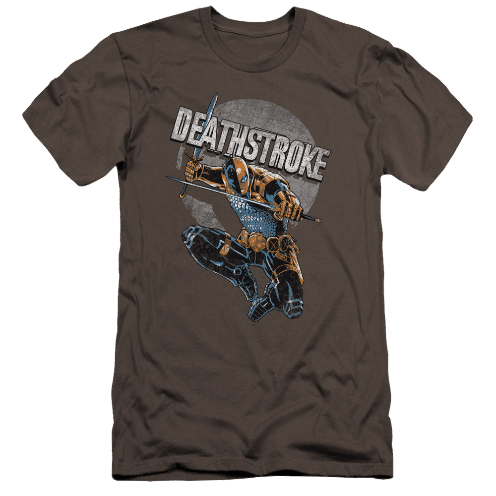 Deathstroke Deathstroke Retro - Men's Premium Slim Fit T-Shirt Men's Premium Slim Fit T-Shirt Deathstroke   
