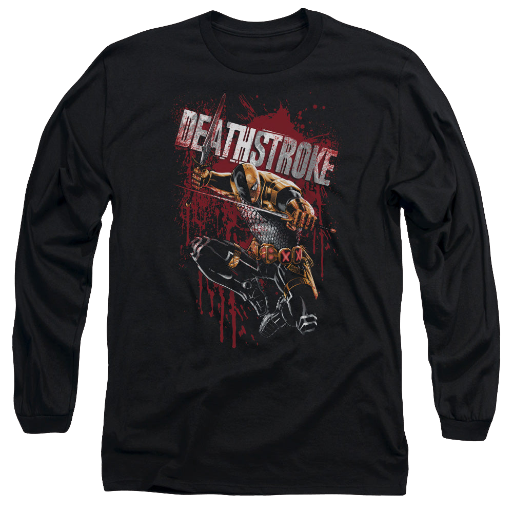 Deathstroke Blood Splattered - Men's Long Sleeve T-Shirt Men's Long Sleeve T-Shirt Deathstroke   