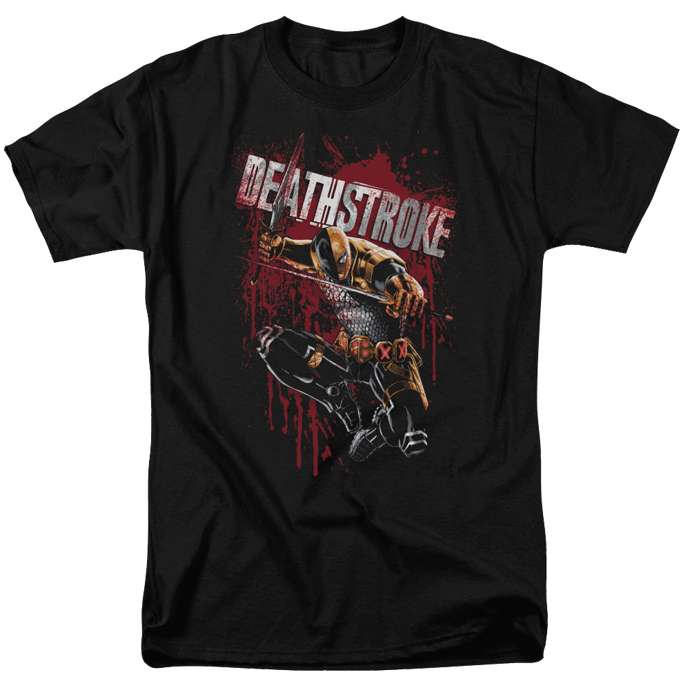 Deathstroke Blood Splattered - Men's Regular Fit T-Shirt Men's Regular Fit T-Shirt Deathstroke   