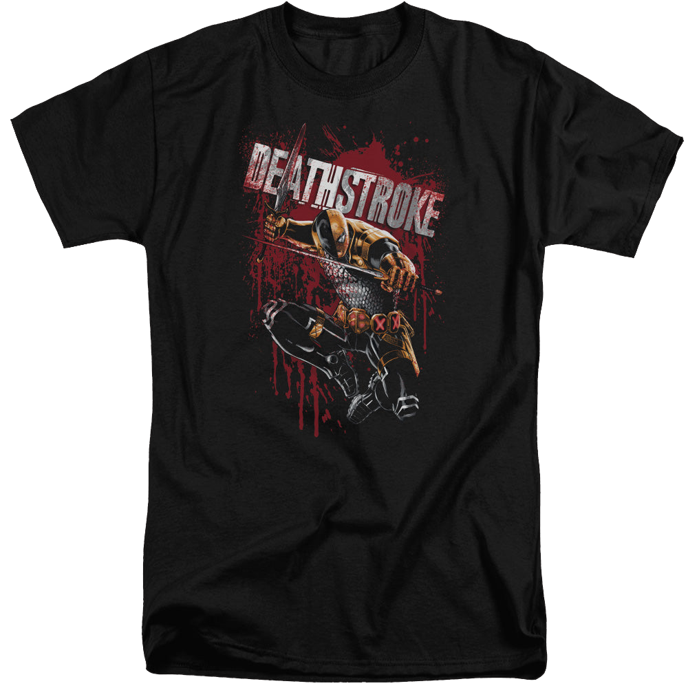 Deathstroke Blood Splattered - Men's Tall Fit T-Shirt Men's Tall Fit T-Shirt Deathstroke   