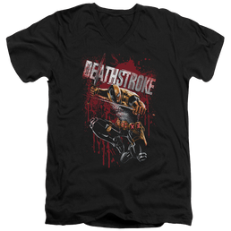 Deathstroke Blood Splattered - Men's V-Neck T-Shirt Men's V-Neck T-Shirt Deathstroke   