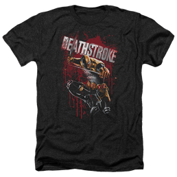 Deathstroke Blood Splattered - Men's Heather T-Shirt Men's Heather T-Shirt Deathstroke   