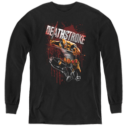 Deathstroke Blood Splattered - Youth Long Sleeve T-Shirt Youth Long Sleeve T-Shirt Deathstroke   