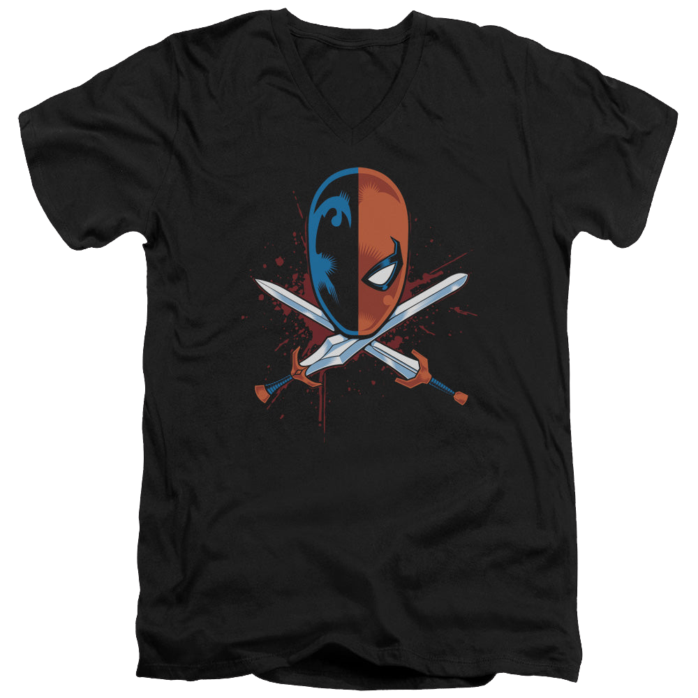 Deathstroke Crossed Swords - Men's V-Neck T-Shirt Men's V-Neck T-Shirt Deathstroke   