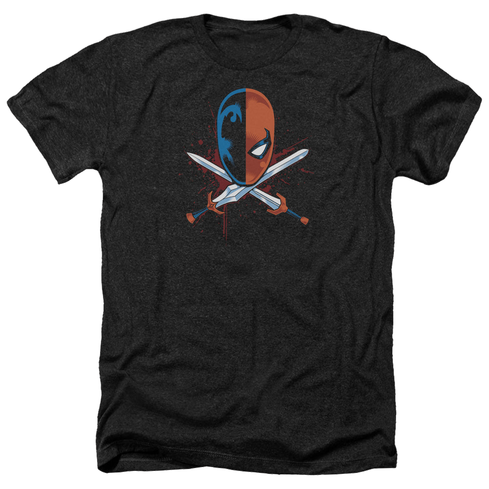 Deathstroke Crossed Swords - Men's Heather T-Shirt Men's Heather T-Shirt Deathstroke   