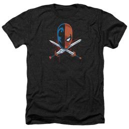 Deathstroke Crossed Swords - Men's Heather T-Shirt Men's Heather T-Shirt Deathstroke   