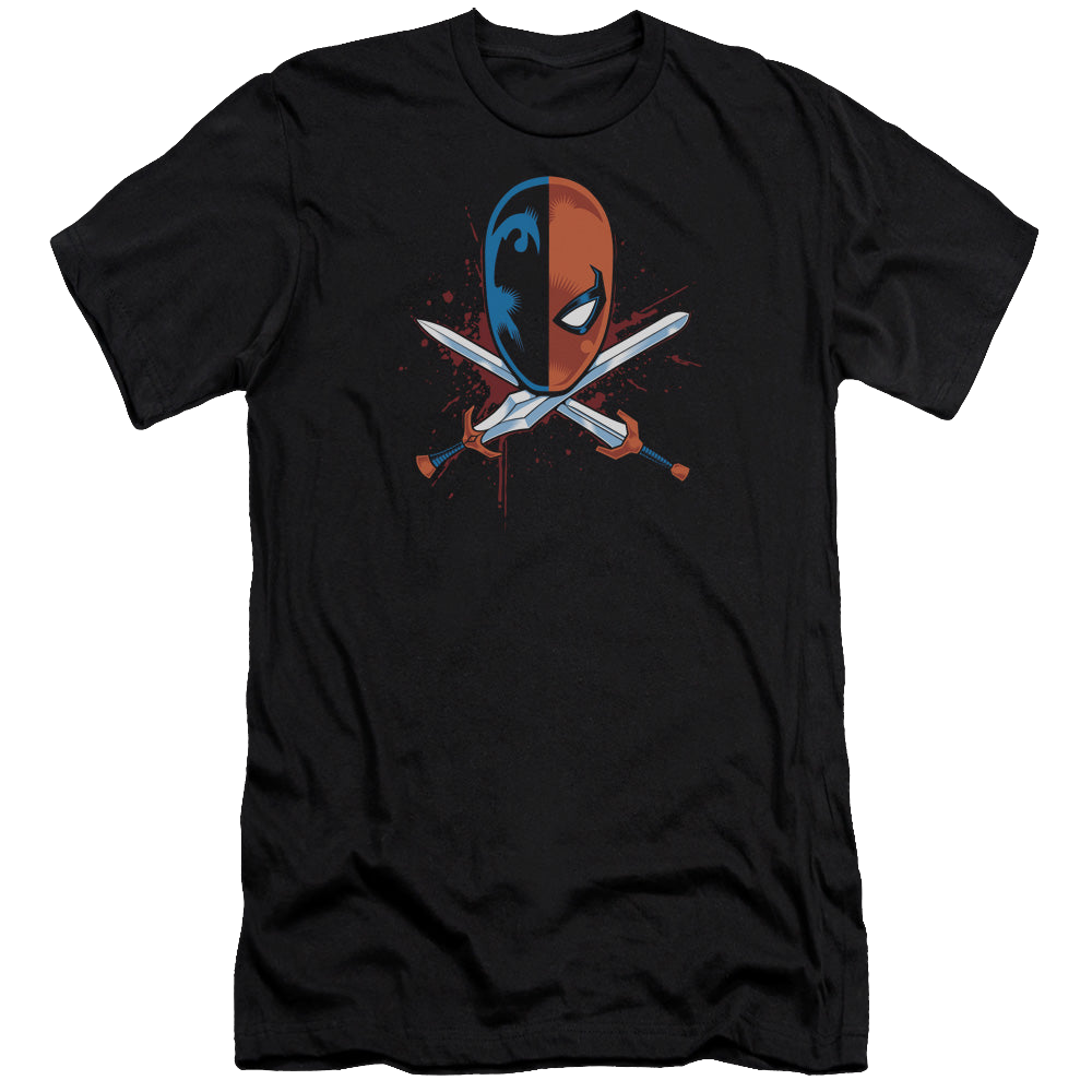 Deathstroke Crossed Swords - Men's Premium Slim Fit T-Shirt Men's Premium Slim Fit T-Shirt Deathstroke   