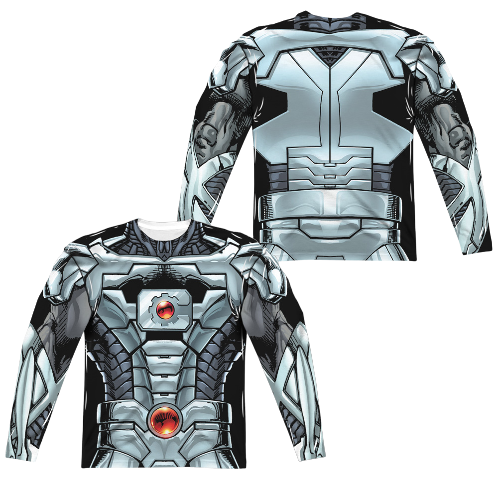 Justice League Cyborg Men's All-Over Print T-Shirt Men's All-Over Print Long Sleeve Justice League   
