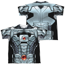 Justice League Cyborg (Front/Back Print) - Youth All-Over Print T-Shirt Youth All-Over Print T-Shirt (Ages 8-12) Justice League   