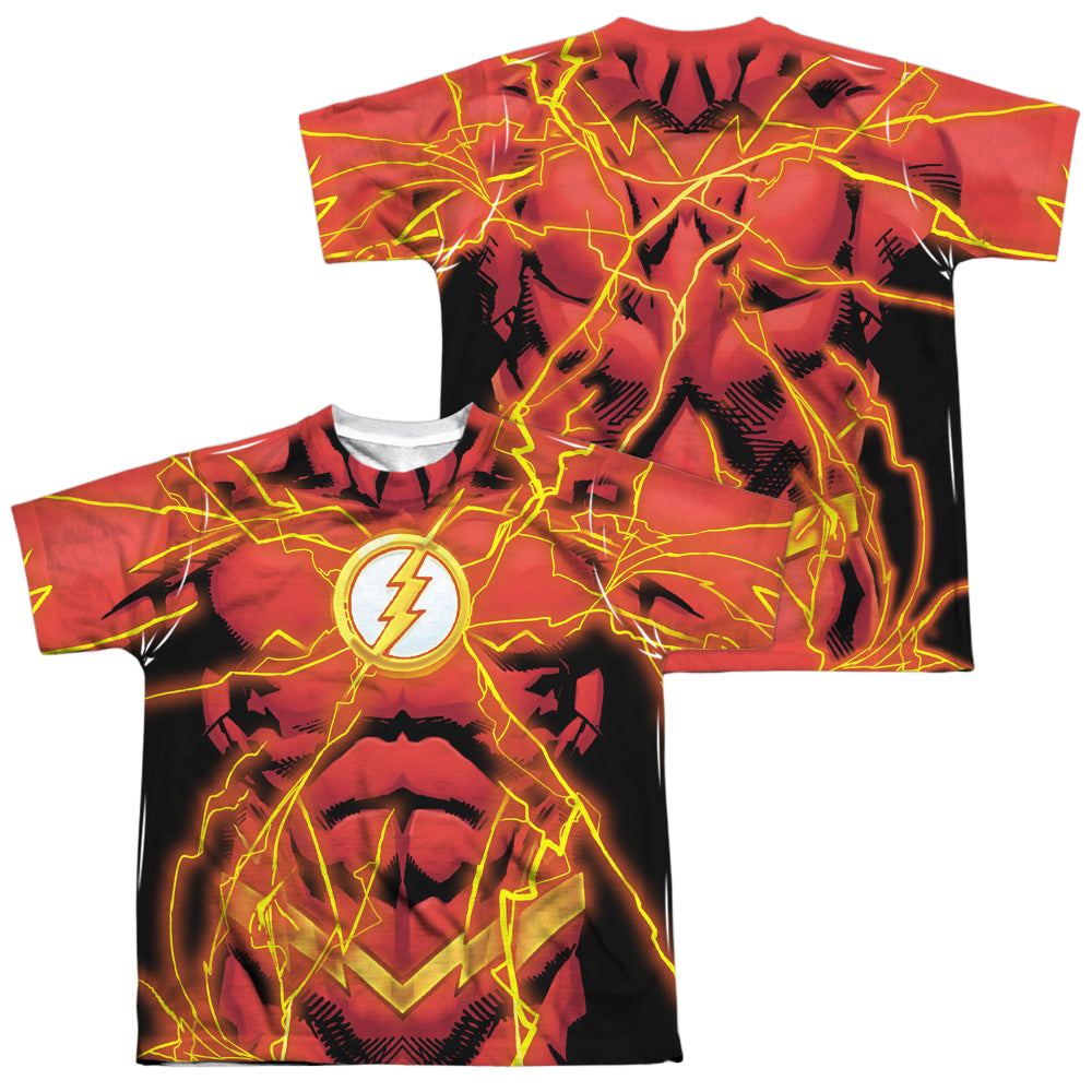 Flash, The Flash 52 Bolt (Front/Back Print) - Youth All-Over Print T-Shirt Youth All-Over Print T-Shirt (Ages 8-12) The Flash   