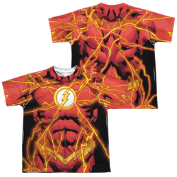 Flash, The Flash 52 Bolt (Front/Back Print) - Youth All-Over Print T-Shirt Youth All-Over Print T-Shirt (Ages 8-12) The Flash   