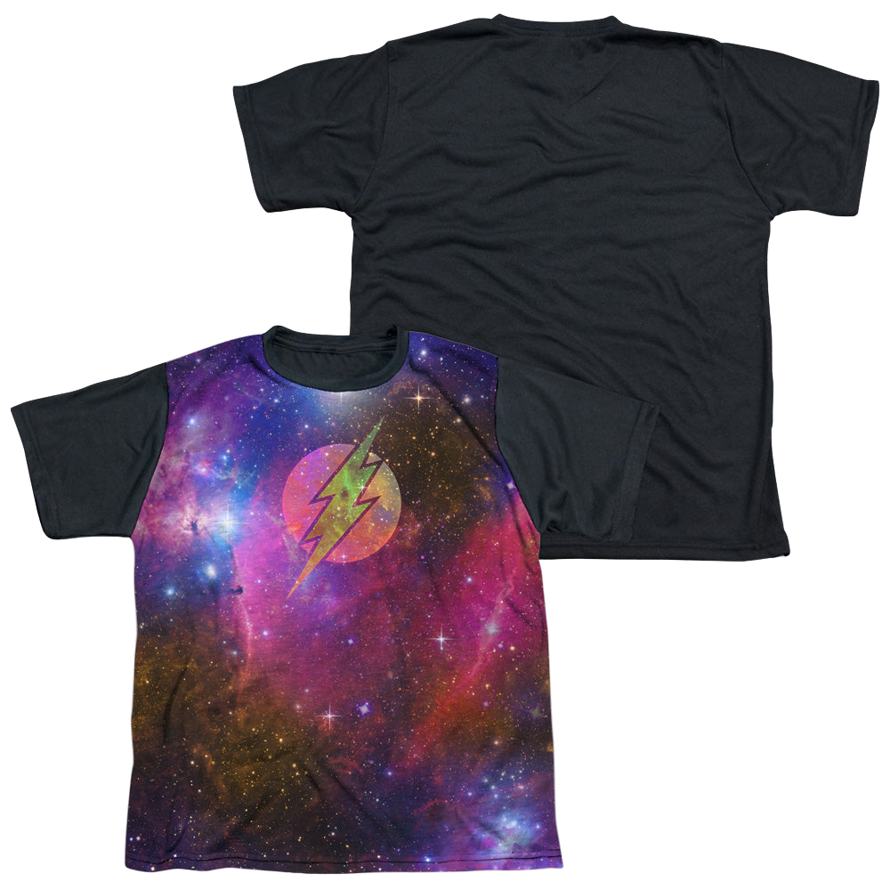 Flash, The Flash Galaxy - Youth Black Back T-Shirt Youth Black Back T-Shirt (Ages 8-12) The Flash   