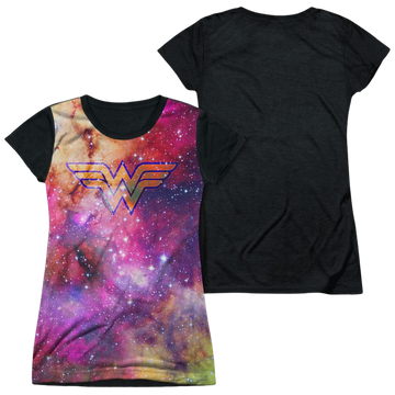 Wonder Woman Justice League Wonder Galaxy juniors black back t-shirt