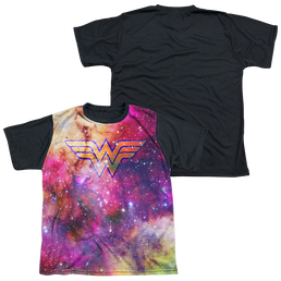 Wonder Woman Wonder Galaxy - Youth Black Back T-Shirt Youth Black Back T-Shirt (Ages 8-12) Wonder Woman   