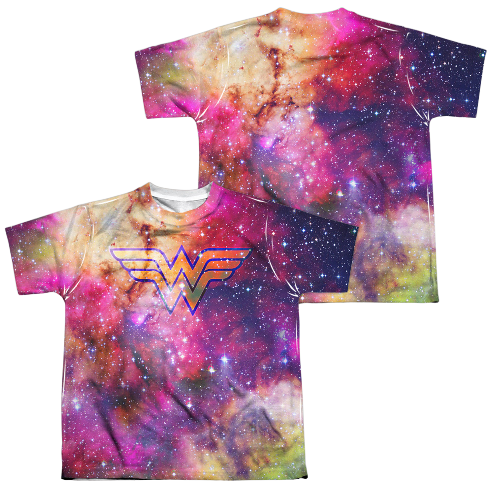 Wonder Woman Wonder Galaxy (Front/Back Print) - Youth All-Over Print T-Shirt Youth All-Over Print T-Shirt (Ages 8-12) Wonder Woman   