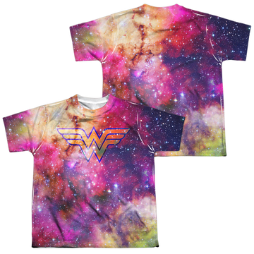 Wonder Woman Wonder Galaxy youth all-over print t-shirt for ages 8 to 12