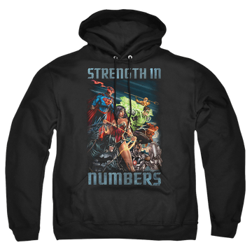 Justice League Strength In Number Pullover Hoodie Pullover Hoodie Justice League   
