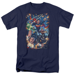 Justice League Under Attack Men's Regular Fit T-Shirt Men's Regular Fit T-Shirt Justice League   