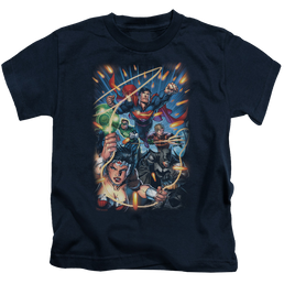 Justice League Under Attack - Kid's T-Shirt Kid's T-Shirt (Ages 4-7) Justice League   