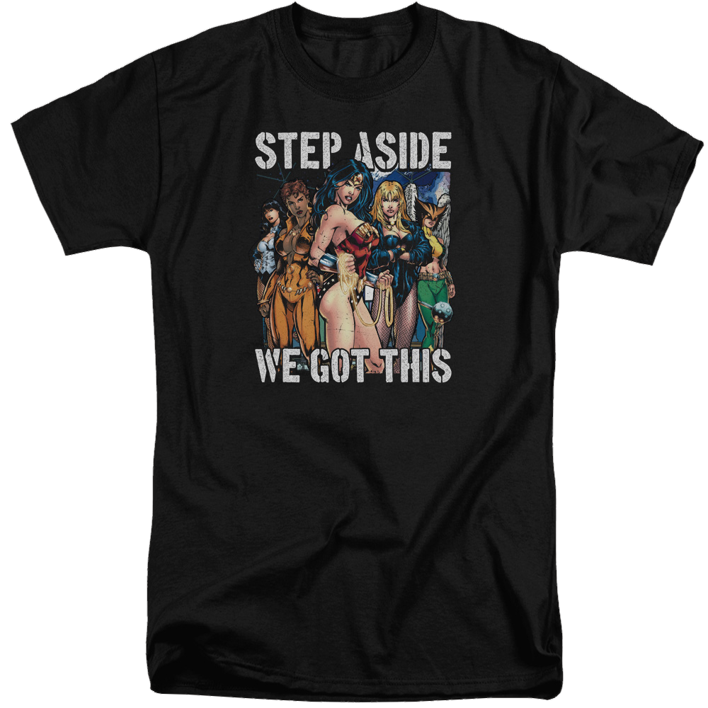 Justice League Heroines Men's Tall Fit T-Shirt Men's Tall Fit T-Shirt Justice League   