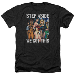Justice League Heroines Men's Heather T-Shirt Men's Heather T-Shirt Justice League   